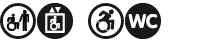 barrierefrei erreichbar, rollstuhlgerecht mit Hilfe über Aufzug, rollstuhlgerechtes WC barrierefrei erreichbar, rollstuhlgerecht mit Hilfe über Aufzug, rollstuhlgerechtes WC