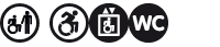 barrierefrei erreichbar, rollstuhlgerecht mit Hilfe über Aufzug, rollstuhlgerechtes WC barrierefrei erreichbar, rollstuhlgerecht mit Hilfe über Aufzug, rollstuhlgerechtes WC